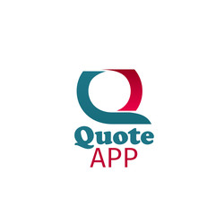 Aufkleber - Vector icon Quote app