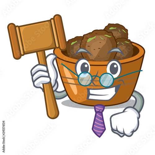 Fényképezés Judge gulab jamun sprinkled with sugar mascot