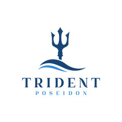 Aufkleber - Logo design elements Ukraine. Vector object for labels, badges, logos and other. Logotype element for template. Circular Trident logo design inspiration