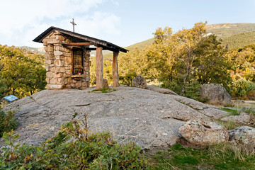 Capilla de San Blas en la Sierra de Guadarrama. MIraflores de la Sierra. Madrid. España. Europa.