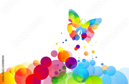 Fotomural farfalla, fantasia, icona, simbolo, primavera, volare, libertà,