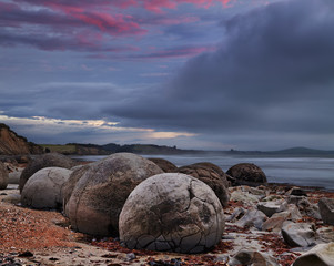 Poster - Moeraki Boulders, New Zealand