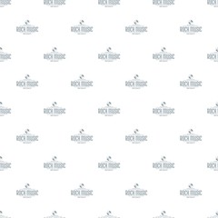 Poster - Quality rock music pattern vector seamless repeat for any web design