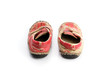 Old shoes of children after discontinuing use, the condition is damaged.