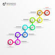© kuliperko - Infographic design template. Timeline concept with 10 steps