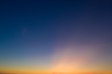 Wall Mural - clouds and clear sky at sunset