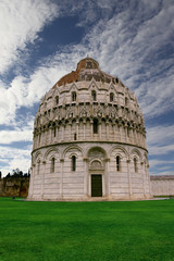 Wall Mural - Pisa baptistery in Italy