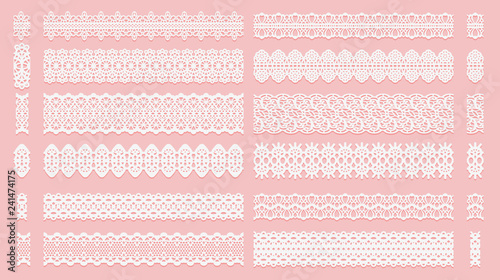 Fotografía Set of lace pattern brushes