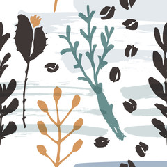 Wall Mural - Abstract natural seamless pattern.