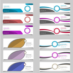 modern banner template vector design