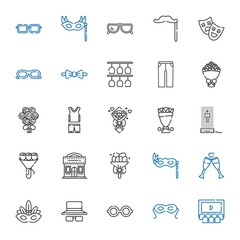 Sticker - glasses icons set