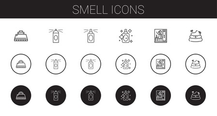 Poster - smell icons set