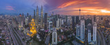 Fototapeta Miasto - Kuala Lumpur from bird eye view