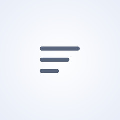 Poster - Menu, navigation interface, vector best gray line icon