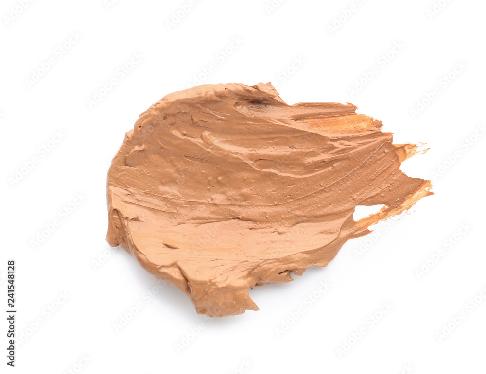Sample of facial mask on white background