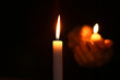 © Pixel-Shot - Beautiful burning candle on dark background