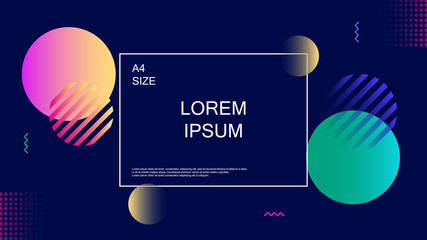 Wall Mural - geometric colourful background, fluid trendy color. eps10 vector. 