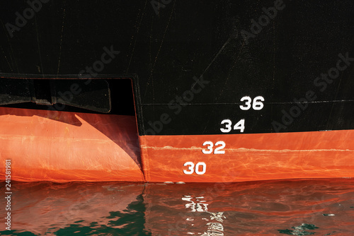 Fotomural Ship Prow with Anchor and Waterline