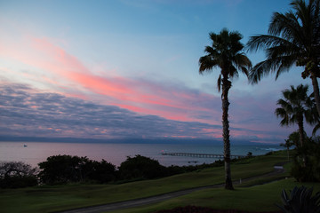 Canvas Print - Sunrise views over Bucerias Bay near Puerta Vallarta at Punta de Mita, Mexico (Rivieria Nayarit)