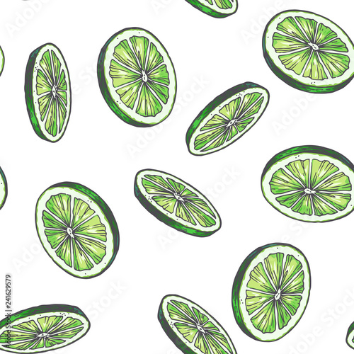 vector-vintage-seamless-pattern-with-lime-isolated-on-white-hand-drawn-color-texture-with-green-slices-of-citrus-fruit-rounds-sketch