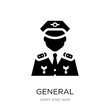 general icon vector on white background, general trendy filled i
