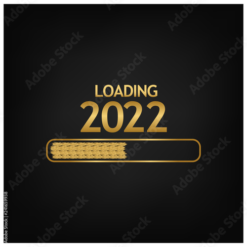 Fotografia 2022 Happy New Year Background for your Seasonal Flyers, banner, sticker, and Greetings Card