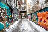 Fototapeta Uliczki - Graffiti Alley Toronto