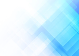 Abstract blue background with square shapes