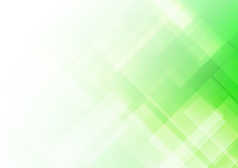 abstract square shapes green background