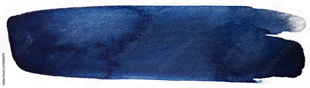 dark blue watercolor stain MOCKUP frame for text - obrazy, fototapety, plakaty 