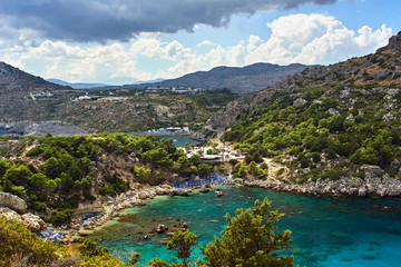 Poster - Anthony Quinn Bay on the island of Rhodes, Greece ..