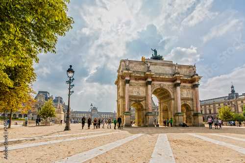 Arc de Triomphe du Carrousel in Paris, France Tableau sur Toile