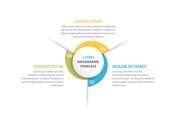 circle infographics - three elements