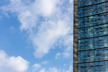 Fototapete - Modern office building complex, urban photography and architecture background