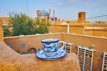 Sticker - Cup of coffee in old Yazd, Iran