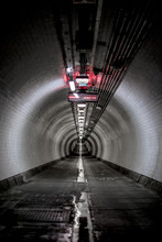 Woolwich Foot Tunnel Under The Thames River, London