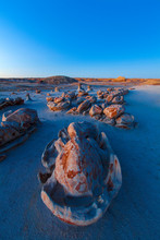 Bisti De-Na-Zin Wilderness Area, New Mexico: Hoodoos And Egg Like Structures In An Area Aptly Named The Egg Garden.