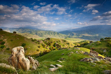 Tollhouse Ranch, Caliente, California: Scenic Views Of The Rolling Green Hills And Oak Trees.