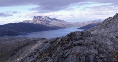 Wall Mural - greenland drone video