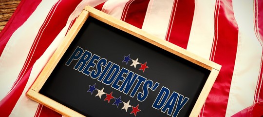 Poster - Composite image of presidents day. vector typography, stars
