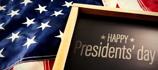 Poster - Composite image of happy presidents day