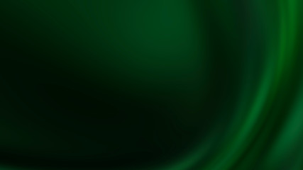 Wall Mural - Dark green gradient background, smooth waves, empty background