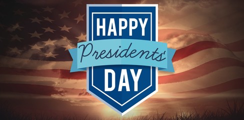 Poster - Composite image of happy presidents day