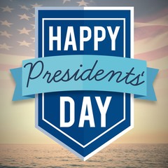 Poster - Composite image of happy presidents day