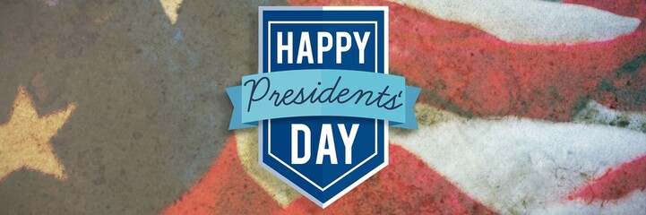 Poster - Composite image of happy presidents day