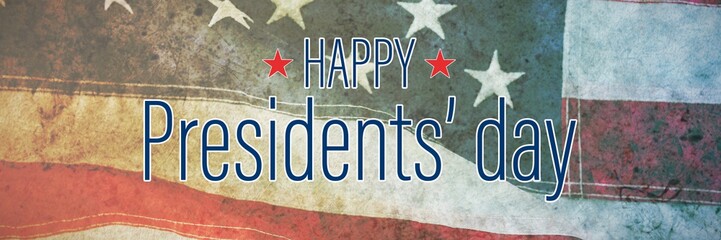 Poster - Composite image of happy presidents day