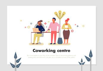 Poster - Coworking Centre Illustration