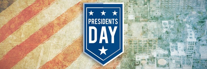 Poster - Composite image of presidents day icon
