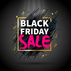 Wall Mural - Black Friday Flat Background