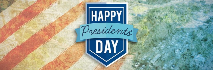Poster - Composite image of happy presidents day
